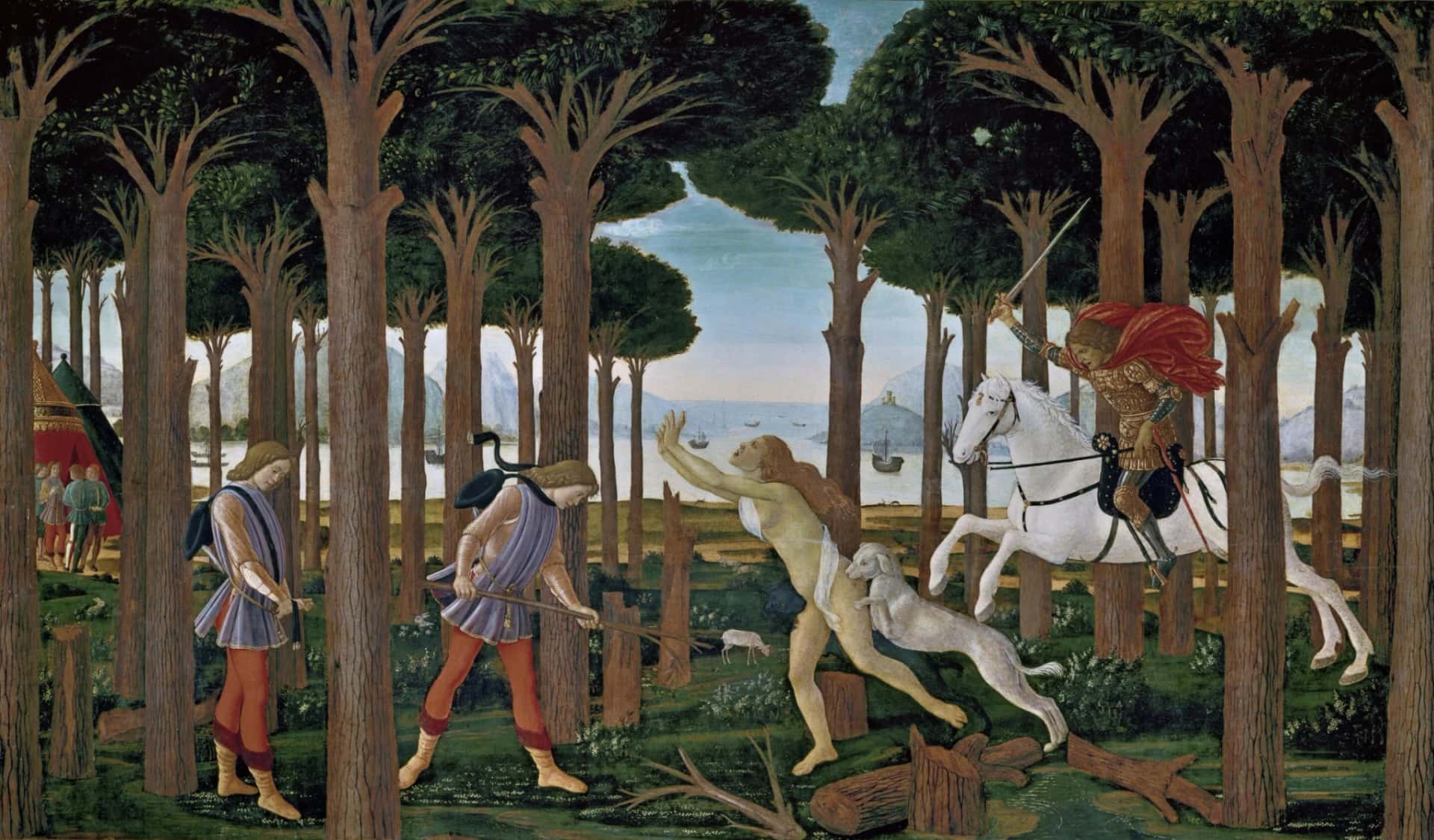 Botticelli incontra Boccaccio: il cassone di Nastagio degli Onesti