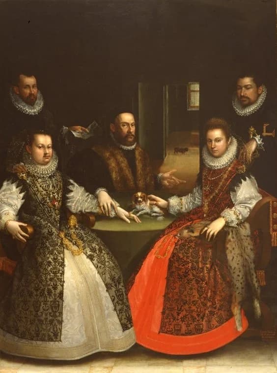 Lavinia Fontana, Ritratto della famiglia Gozzadini, 1584, olio su tela, 253,5 x 191 cm, Pinacoteca Nazionale, Bologna.