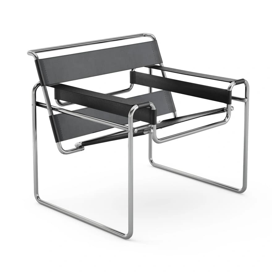 La sedia Wassily progettata nel 1925 da Marcel Breuer. © My Area Design