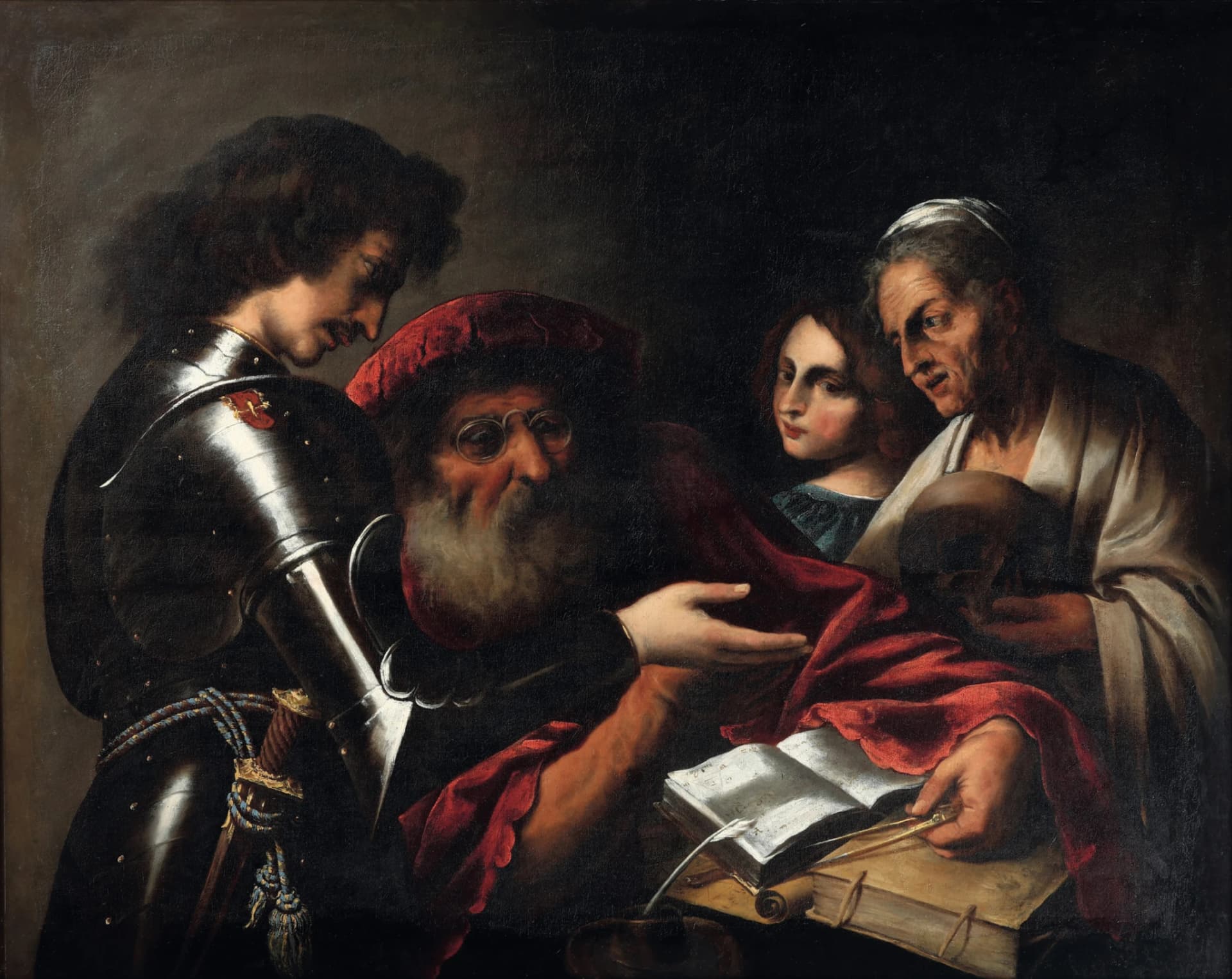 Pietro della Vecchia, Il chiromante o Allegoria dell'età dell'uomo, olio su tela, 127 x 101,6 cm, collezione privata. © Cambi Casa d'Aste