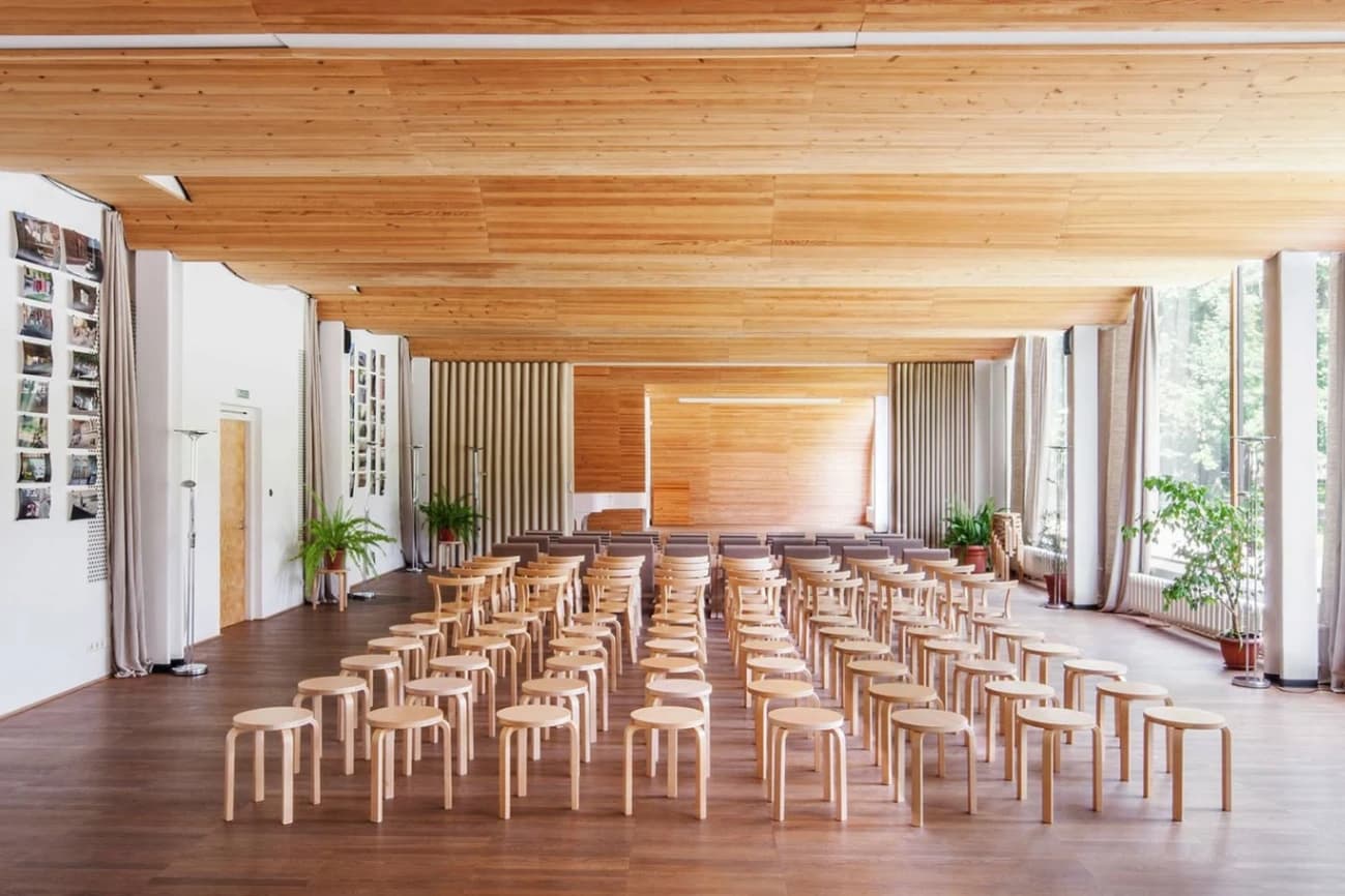 Alvar Aalto, Interno della Biblioteca di Viipuri.