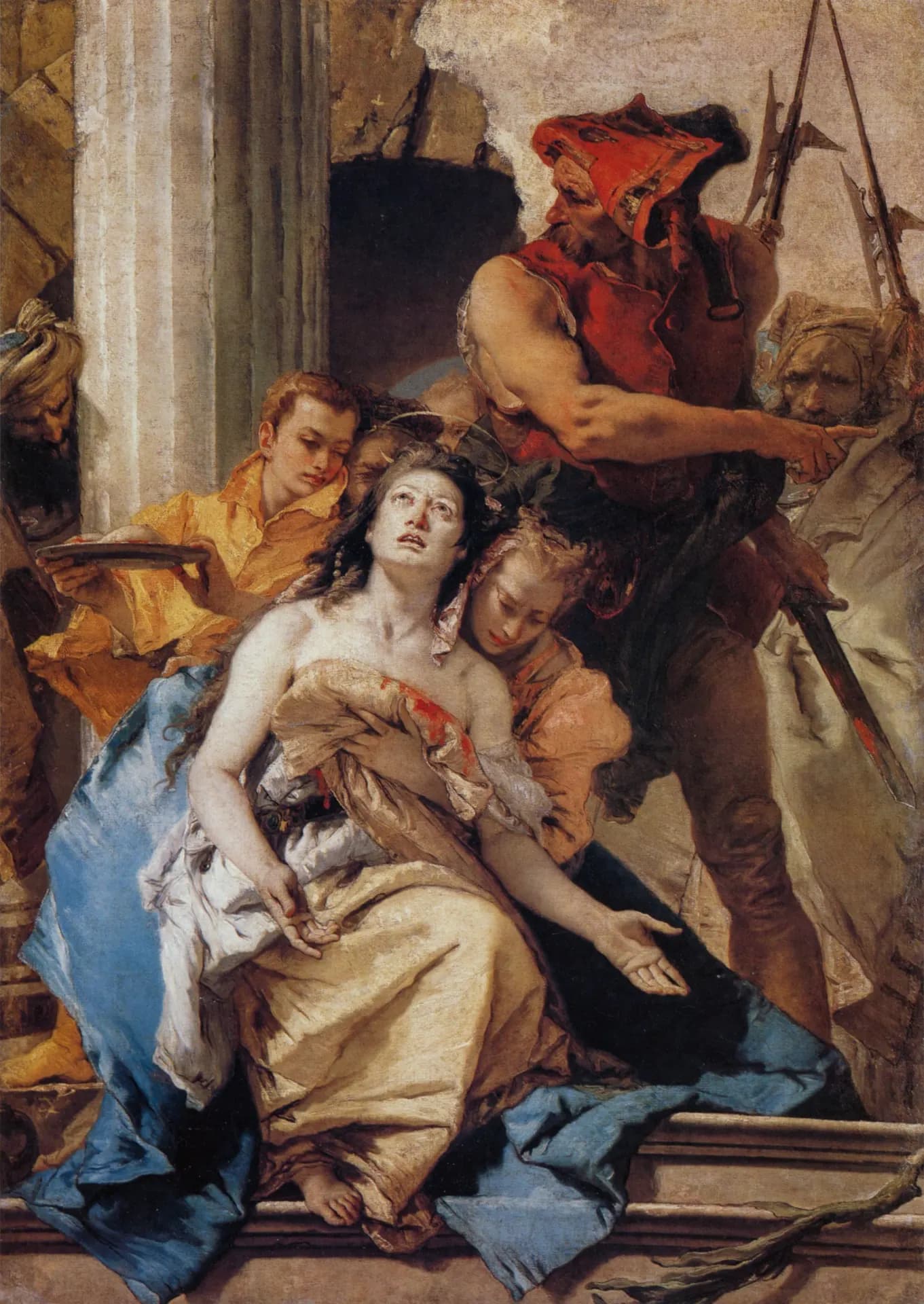 Giambattista Tiepolo, Martirio di sant'Agata, 1755 circa, olio su tela, 184 × 131 cm, Gemäldegalerie, Berlino.