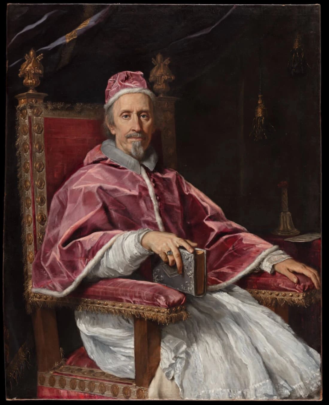 Carlo Maratta, Ritratto di Clemente IX, 1669, olio su tela, 145 x 116 cm, Musei Vaticani, Città del Vaticano.