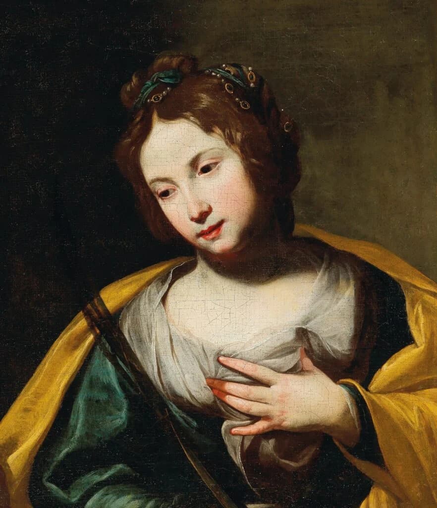 Diana de Rosa/Annella di Massimo (attr.), Sant'Agata, olio su tela, 61 x 52,5 cm, collezione privata. © Dorotheum