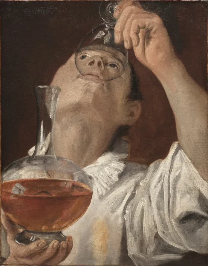 Annibale Carracci, Un ragazzo che beve, 1580 circa, olio su tela, 75,5 x 64 cm, Christ Church Picture Gallery, Oxford.