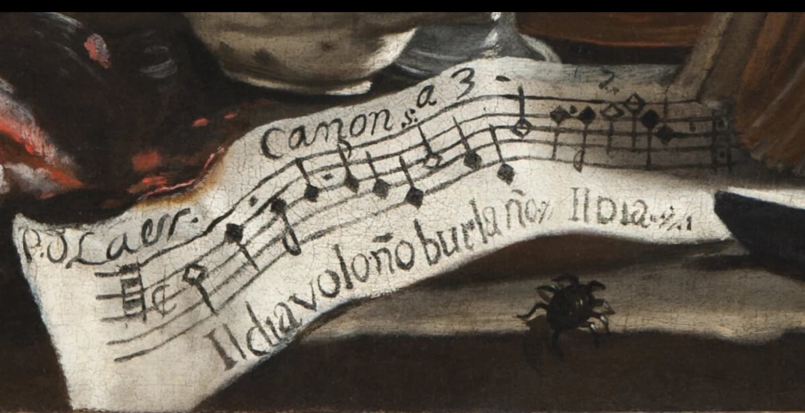 Autoritratto con scena magica di Pieter van Laer
