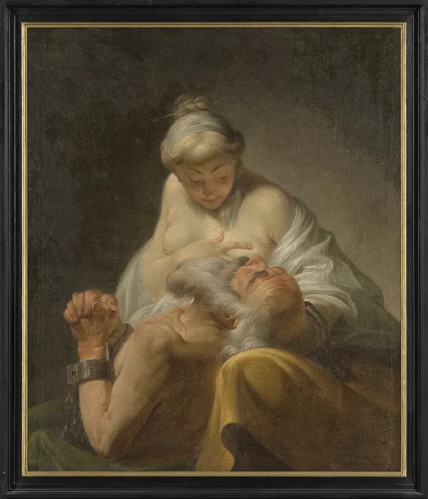 Gertrude de Pélichy, Caritas Romana, 1763-1825 circa, 118,6 x 99,3 cm, Groeningmuseum, Groening.