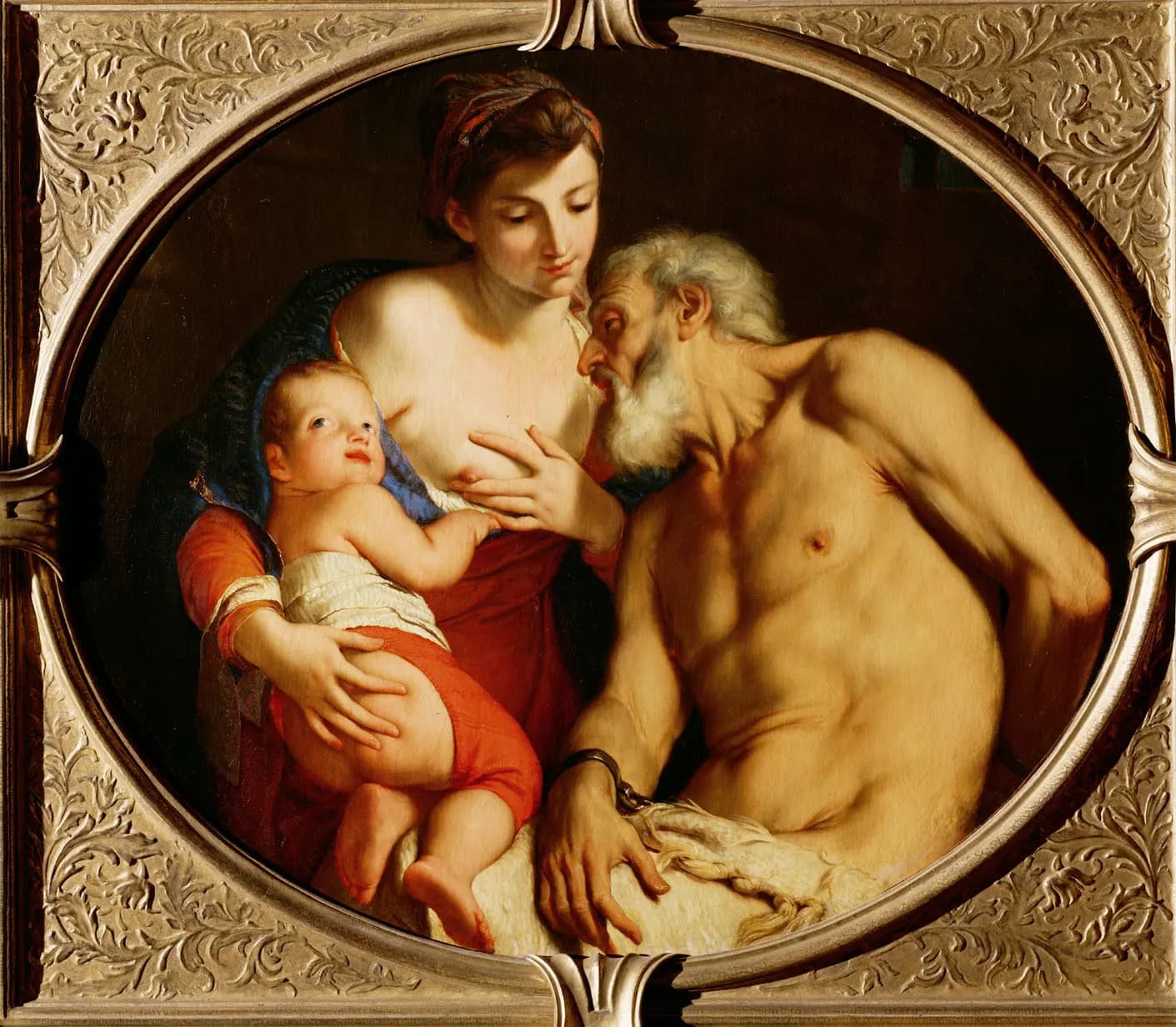 Carlo Cignani, Caritas Romana, 1690-1700 circa, 98 x 115 cm Kunsthistorisches Museum, Vienna.