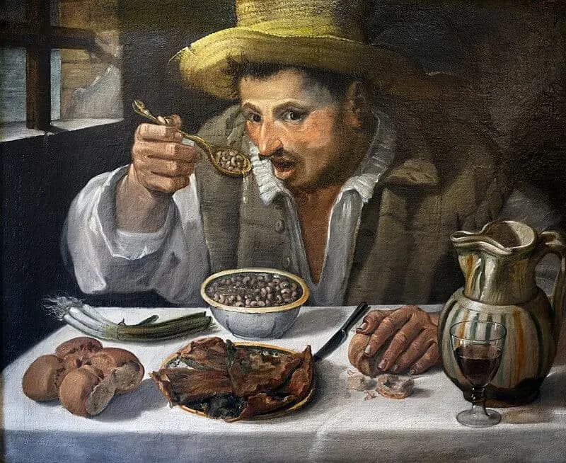 Annibale Carracci, Il mangiafagioli, 1584-1585.