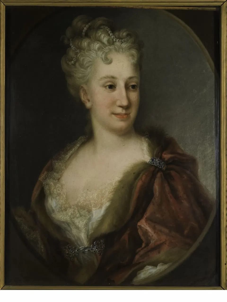 Giovanna Fratellini, Ritratto di Elisabetta Bentivogli Tempi, pastello su carta, Museo di Palazzo Davanzati, Firenze.