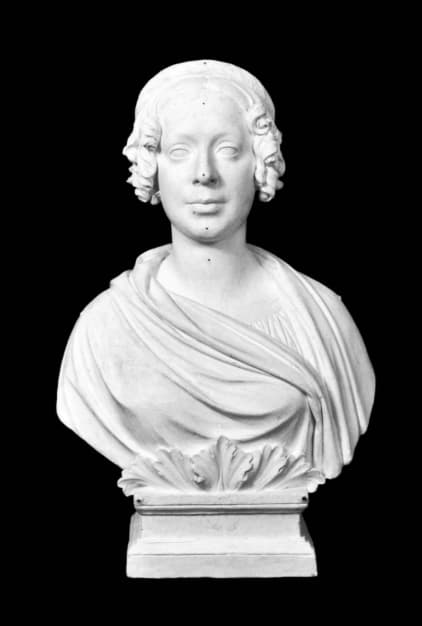 Pietro Tenerani, Ritratto della principessa Chiara Colonna, 1850, gesso, alt. 69 cm, larg. 47 cm, base 25 x 21 cm, Museo di Roma, Palazzo Braschi, Roma.