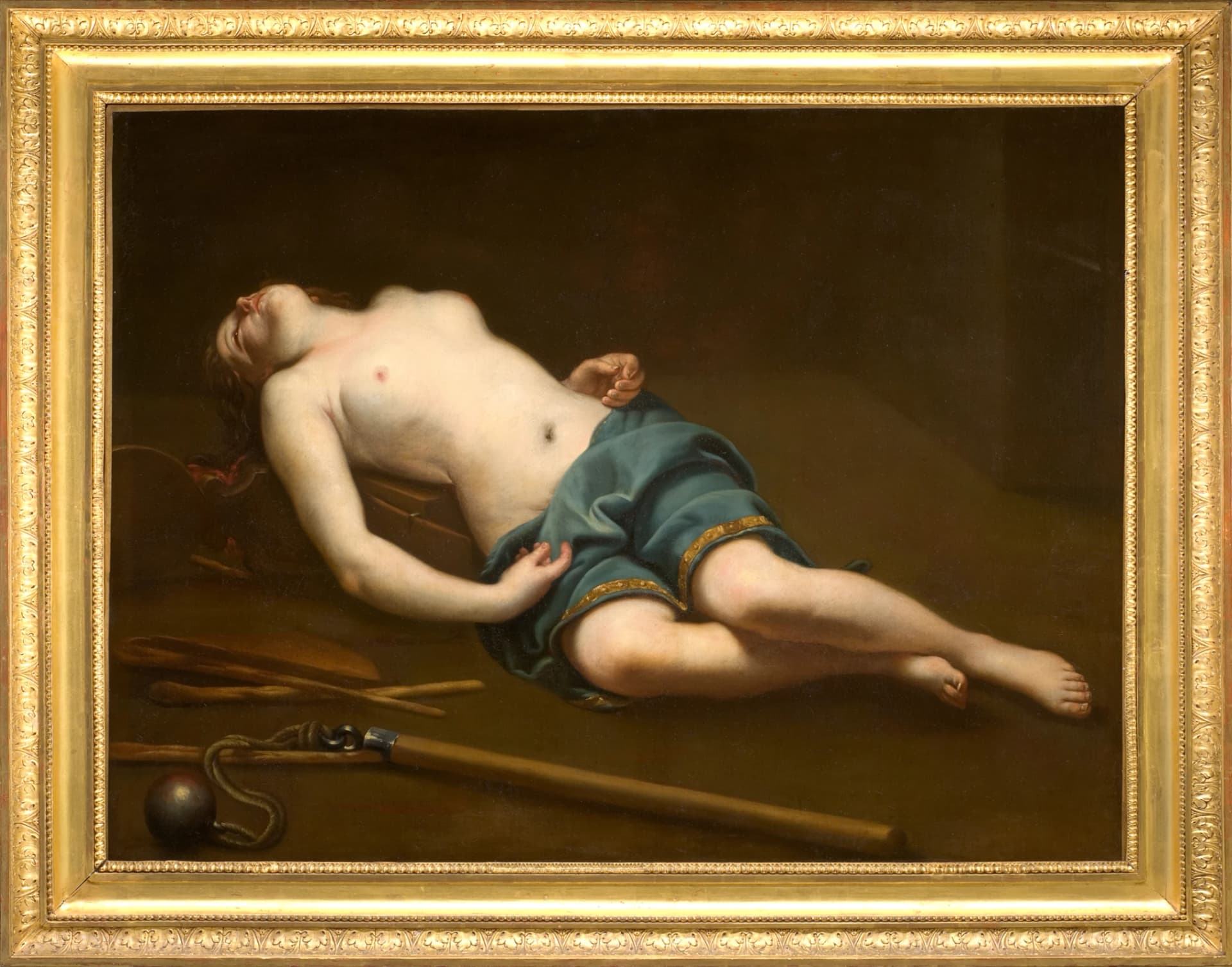 Guido Cagnacci, Giovane martire morta, prima del 1640, olio su tela, 98 × 130 cm, Museo Fabre, Montpellier.