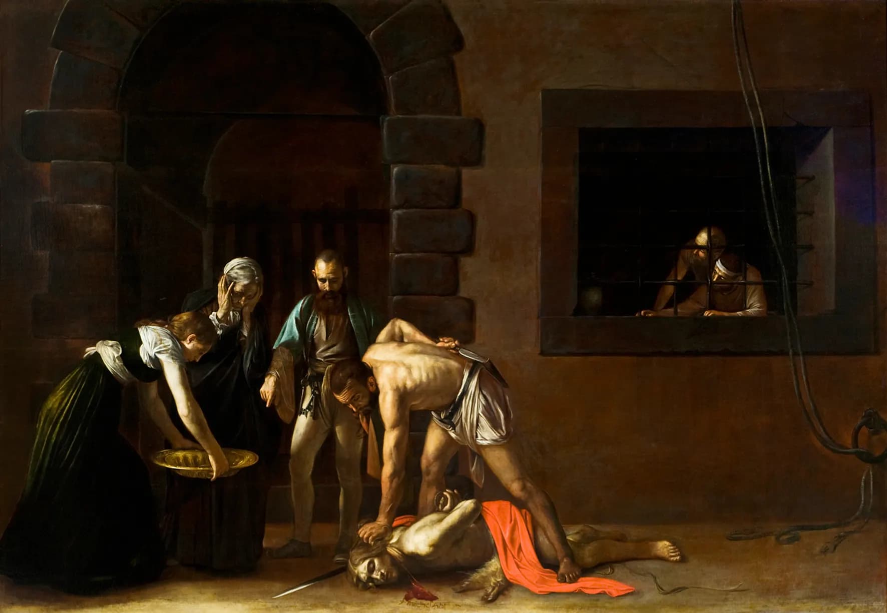 Michelangelo Merisi detto Caravaggio, Decollazione di San Giovanni Battista, 1608, olio su tela, 361 x 520 cm, Concattedrale di San Giovanni, La Valletta.
