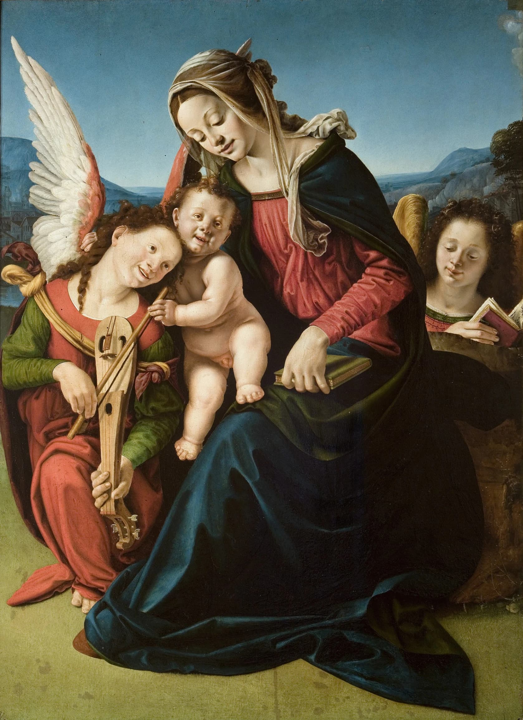 Piero di Cosimo, Madonna col Bambino e angeli, 1507 circa, 116 x 85 cm, Fondazione Giorgio Cini, Venezia.