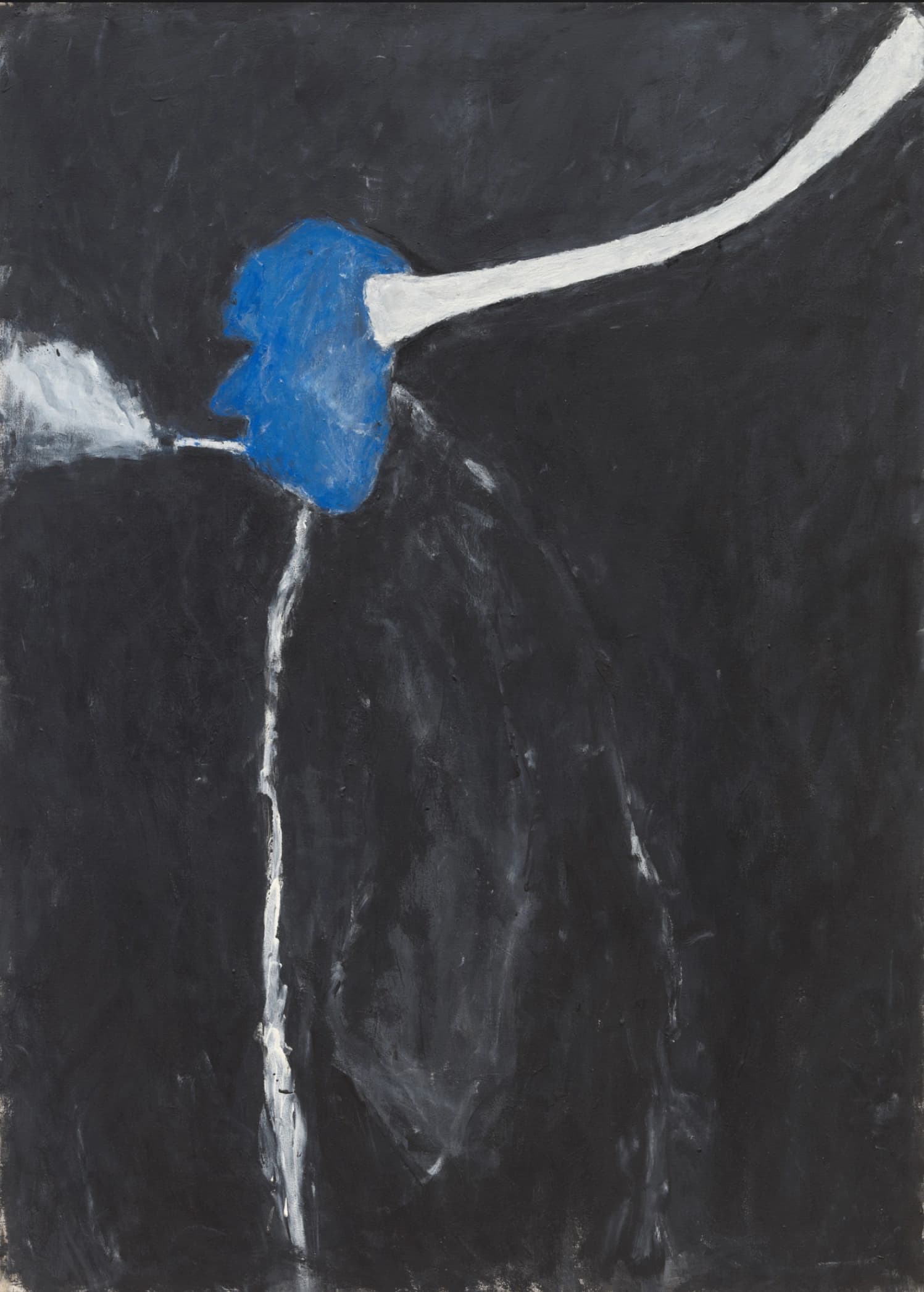 Susan Rothenberg. Smoker. 1978-79, pittura acrilica e vernice su tela, 158.8 x 114.3 cm, MoMA, New York. © 2025 Susan Rothenberg/Artists Rights Society (ARS), New York.