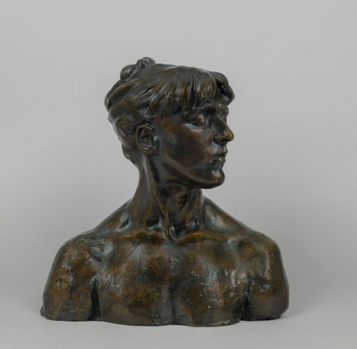 Camille Claudel, Giovane donna con gli occhi chiusi, 1885, bronzo, 37 x 35 x 20 cm, Museo Camille Claudel © Marco Illuminati