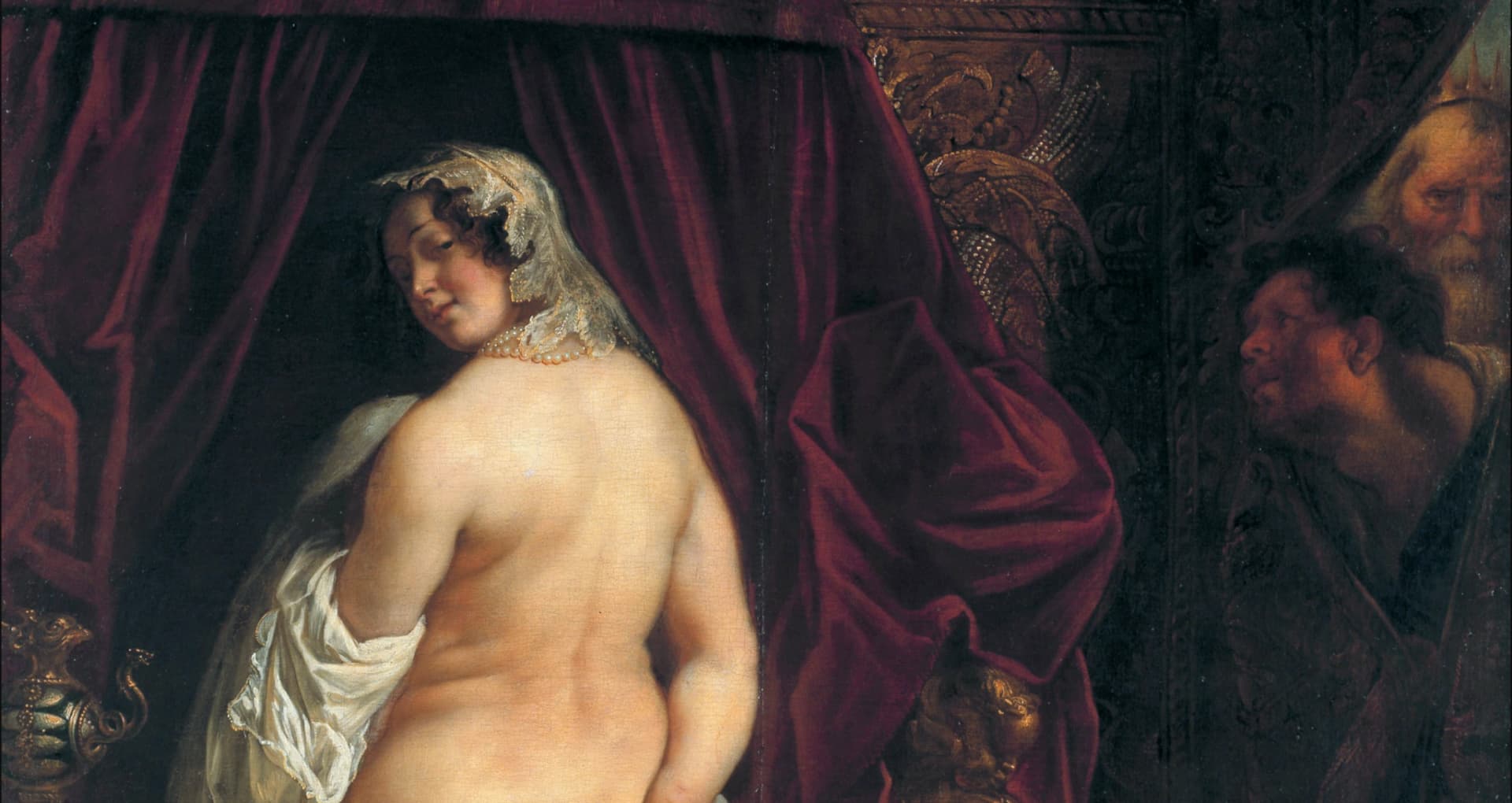 Re Candaule mostra sua moglie a Gige di Jacob Jordaens