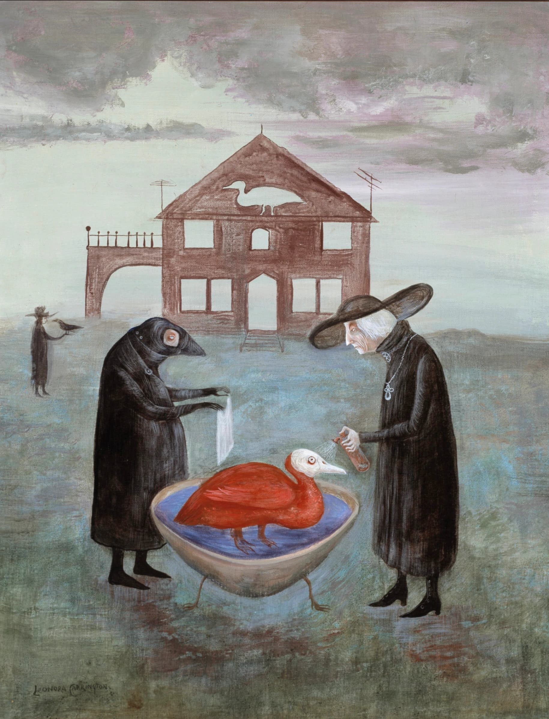 Leonora Carrington, Bird Bath, 1974 © Museum of Latin American Art, Long Beach, Stati Uniti.
