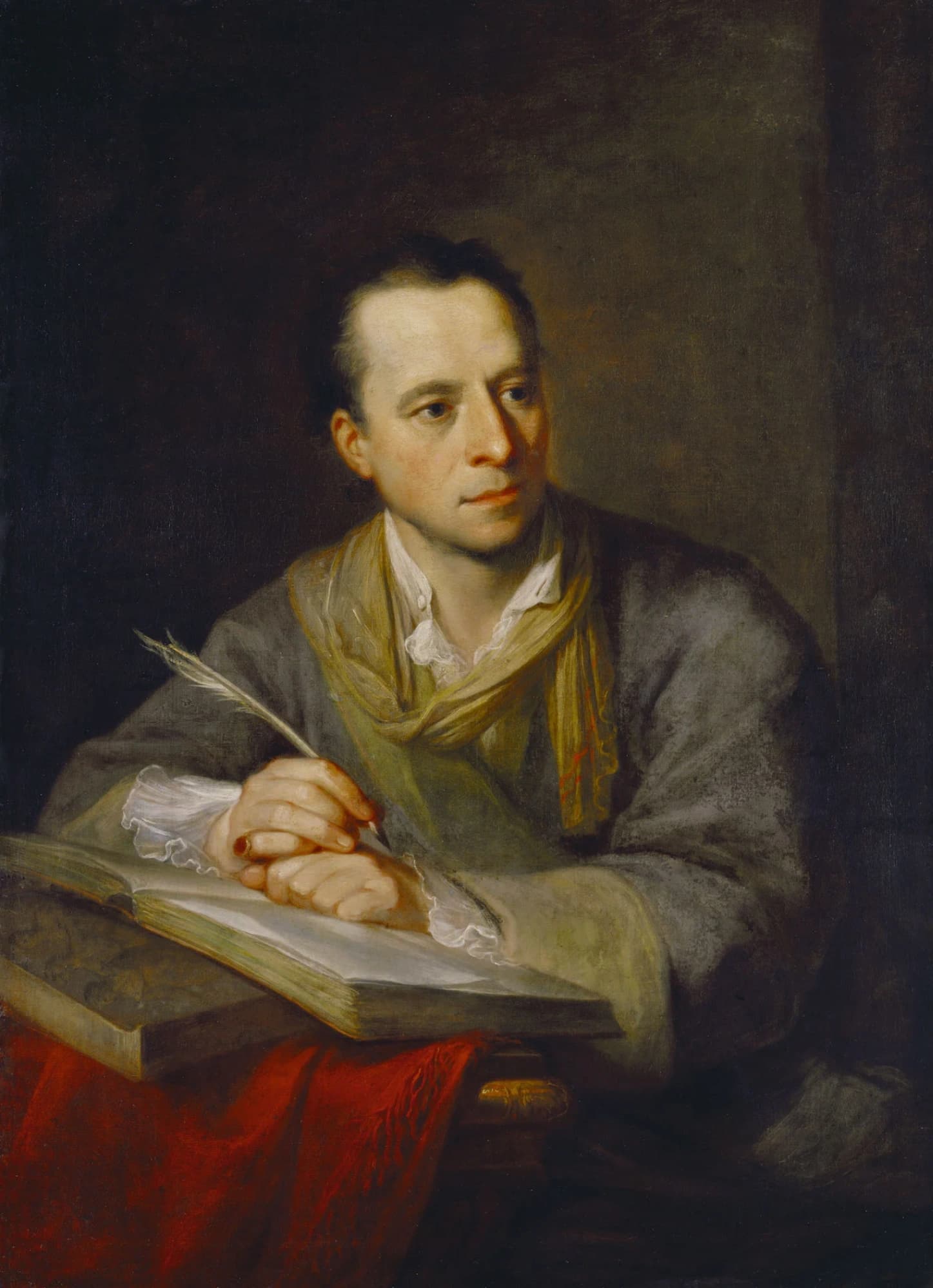 Angelica Kauffmann, Ritratto di Johann Joachim Winckelmann, 1764, olio su tela, 97 x 71 cm, Kunsthaus Zürich.