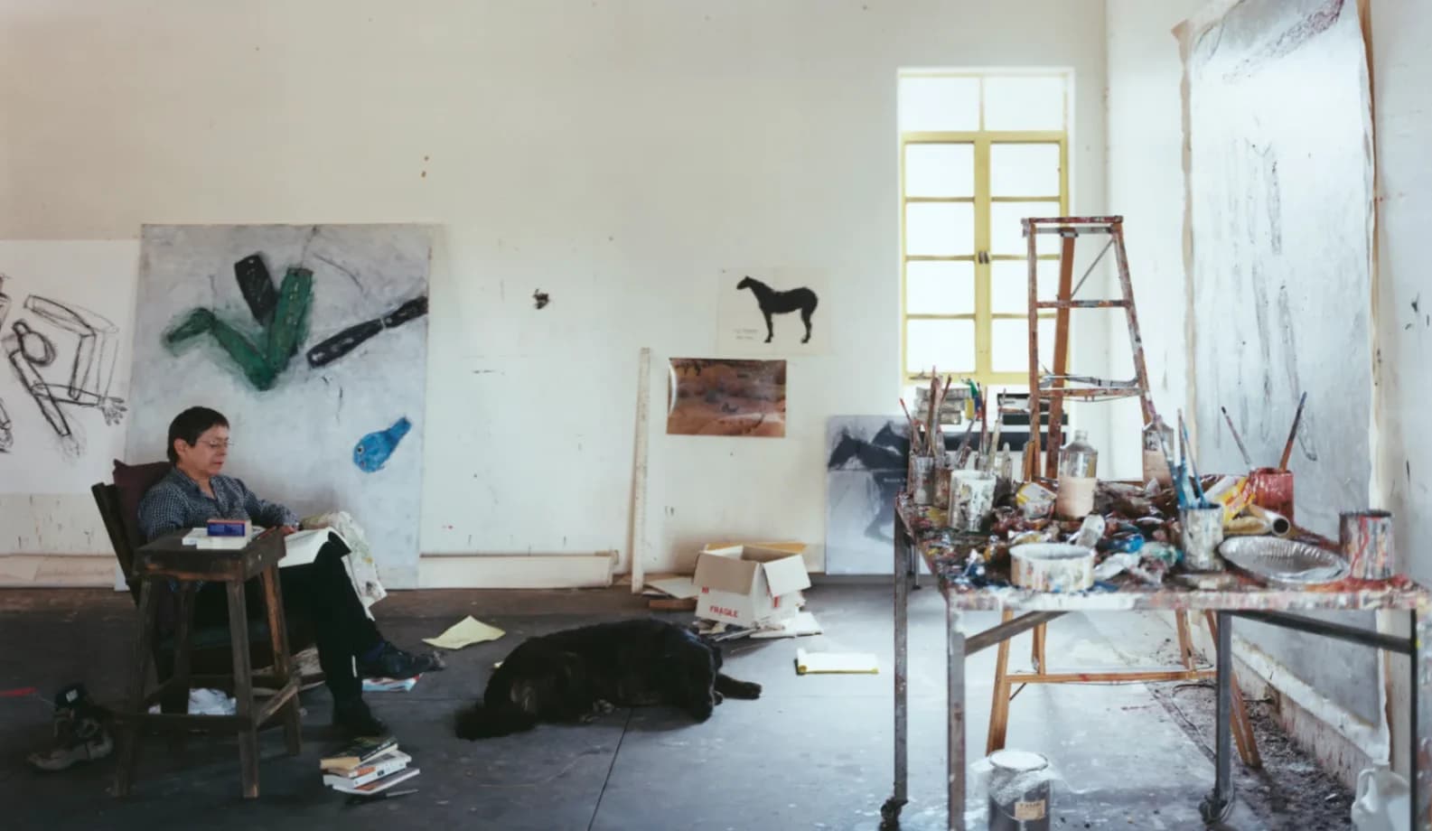 Susan Rothenberg nel suo studio. © Jason Schmidt