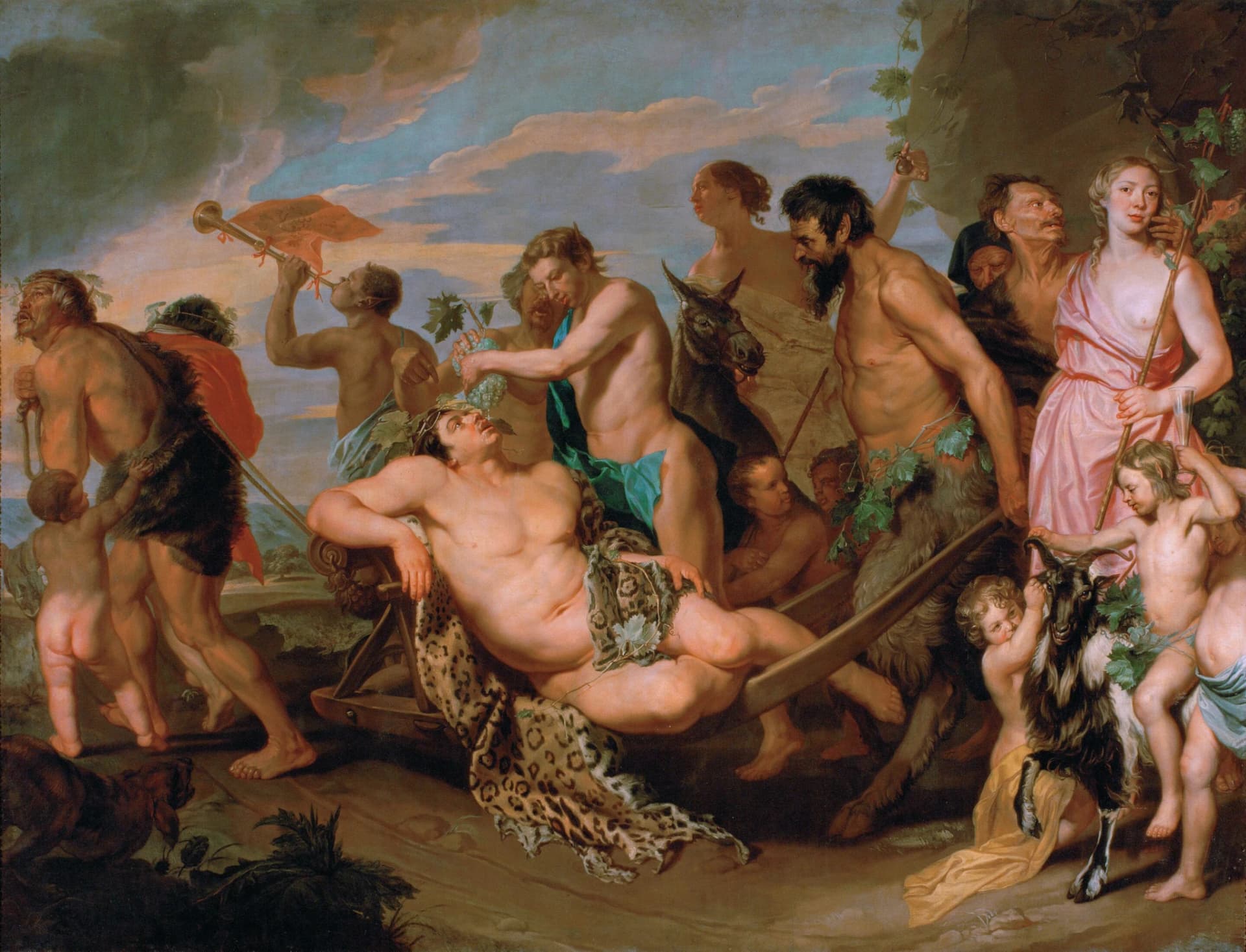 Michaelina Wautier, Trionfo di Bacco, 1650-1656, olio su tela, 270 × 354 cm, Kunsthistorisches Museum, Vienna.