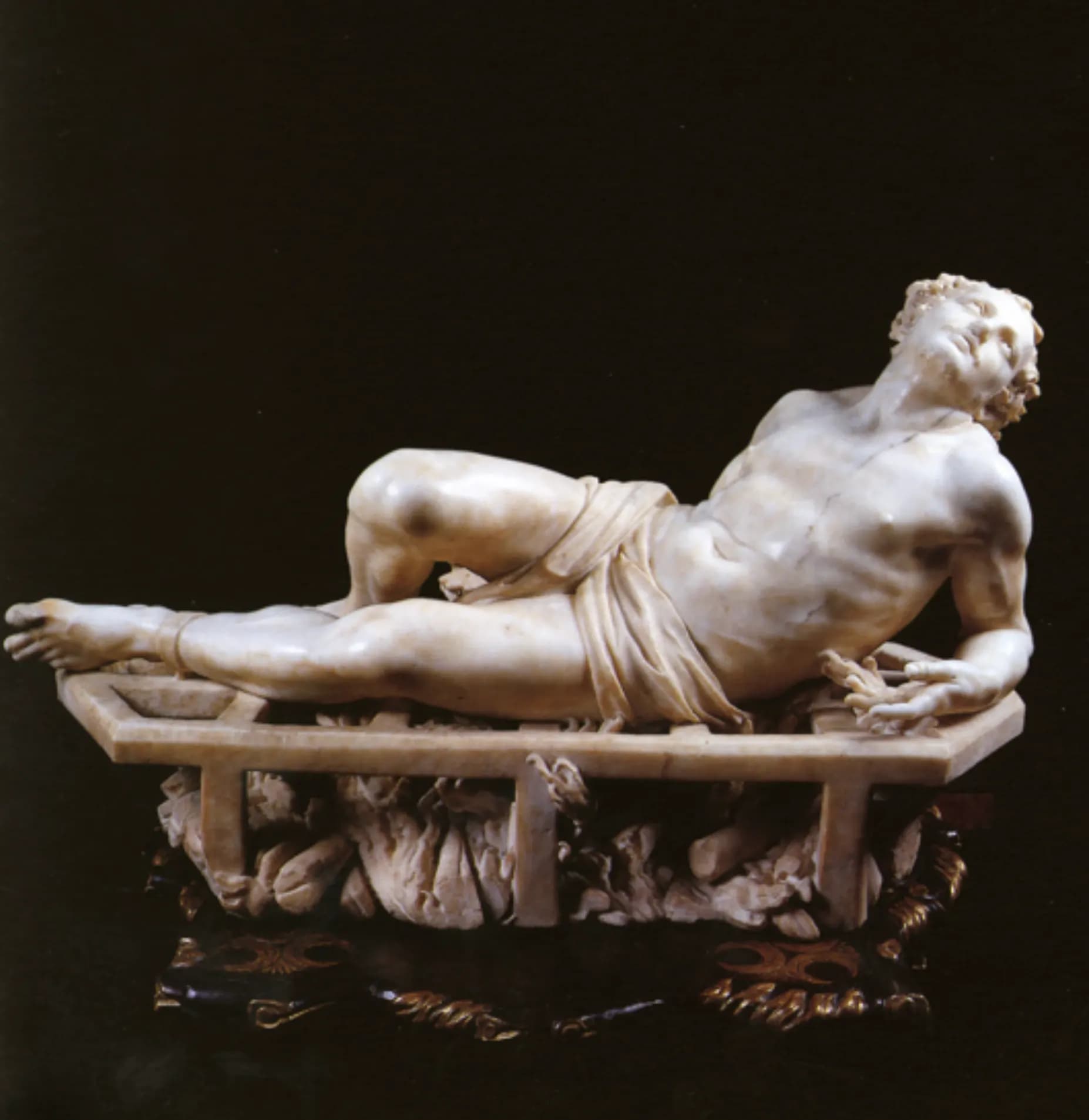 Gian Lorenzo Bernini, San Lorenzo sulla graticola, 1614 circa, marmo, 66 × 108 cm, Collezione Contini Bonacossi, Gallerie degli Uffizi, Firenze.