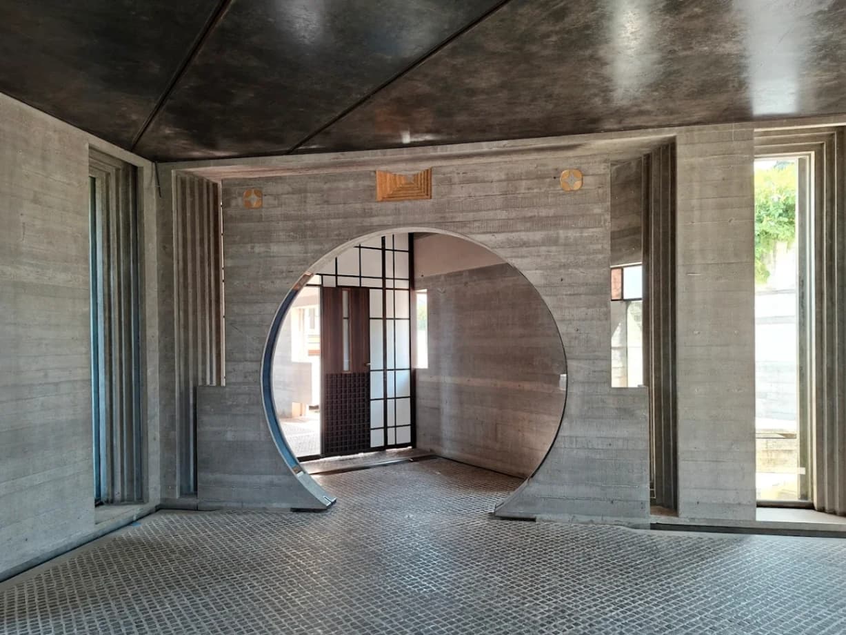 L'interno della Rothko Chapel a Huston in Texas, nello scatto di Ann Webster.
