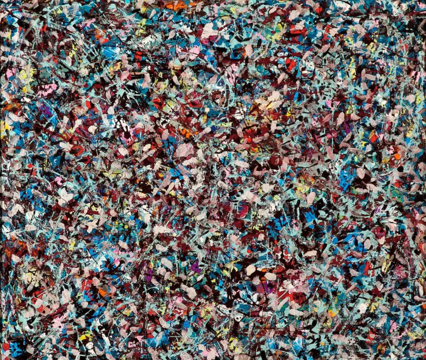 Lee Krasner, Shattered Color, 1947, olio su tela, 53.3 × 66 cm, Guild Hall Museum, East Hampton, New York © The Pollock-Krasner Foundation