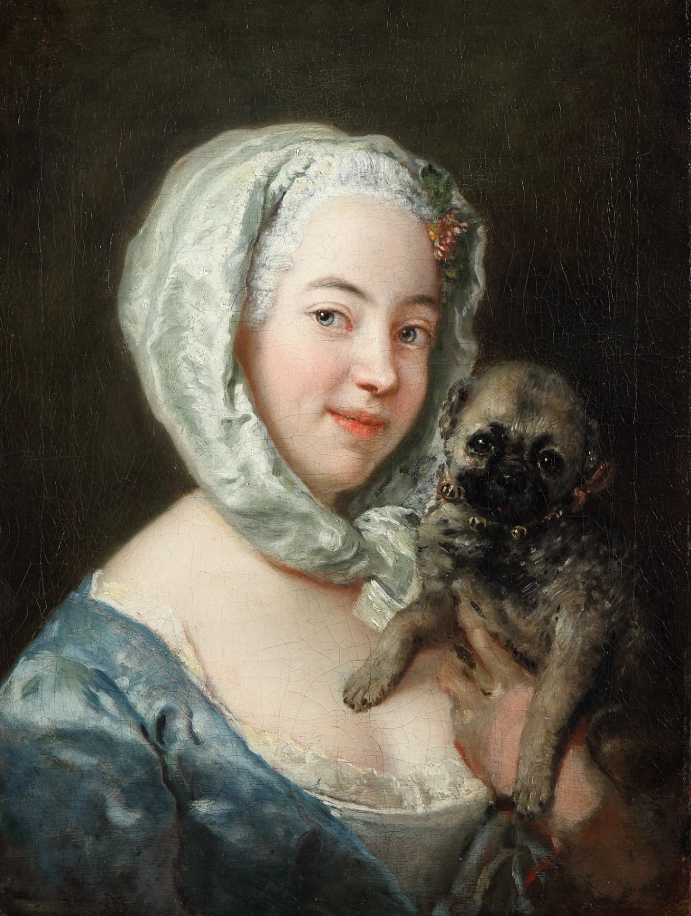 Antoine Pesne, Ritratto di Marie de Regenee, 1745 circa, olio su tela, Gemäldegalerie, Berlino.