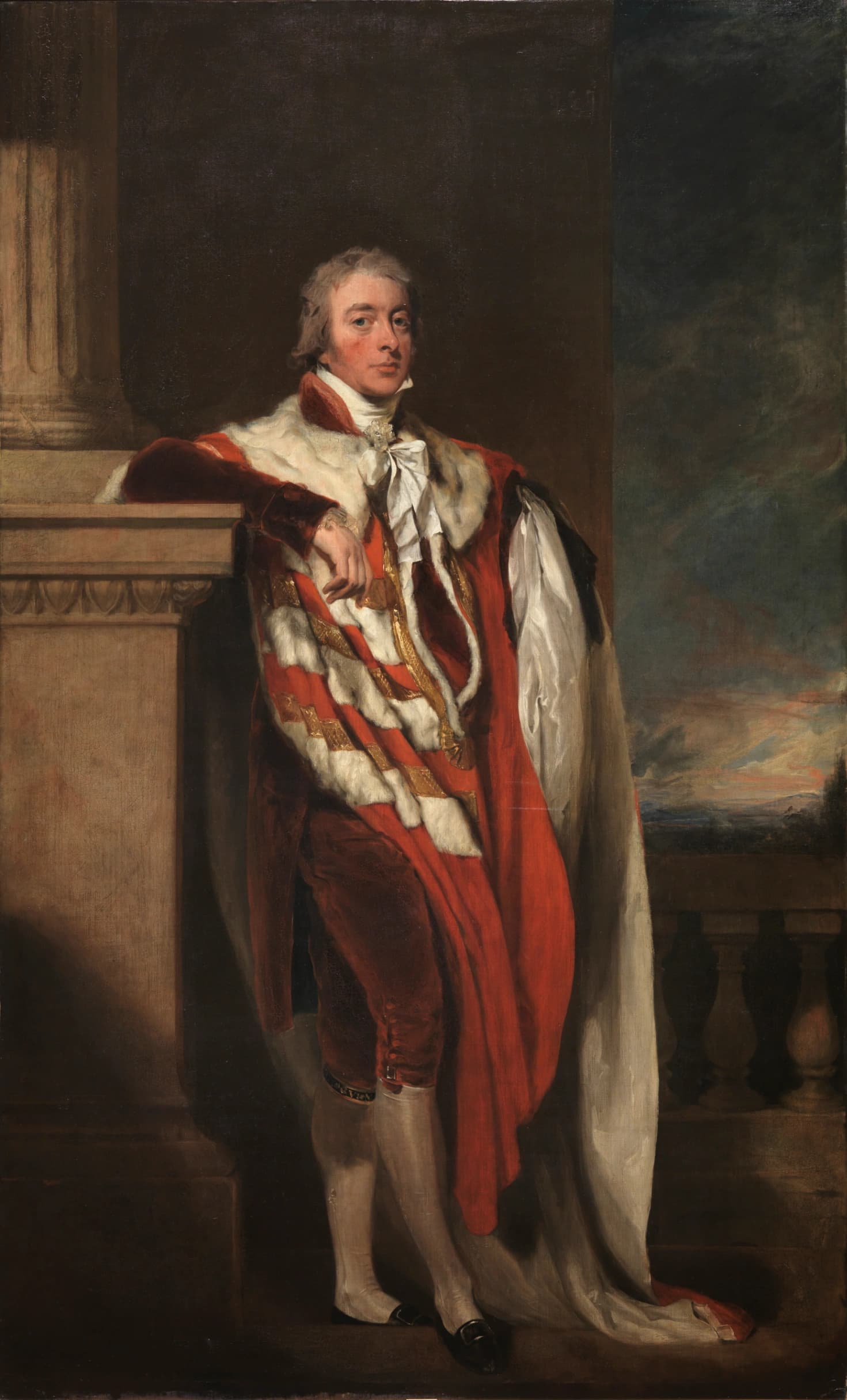 Sir Thomas Lawrence, Ritratto di Lord Westmoreland , olio su tela, 247 x147 cm, Museo del Prado, Madrid.