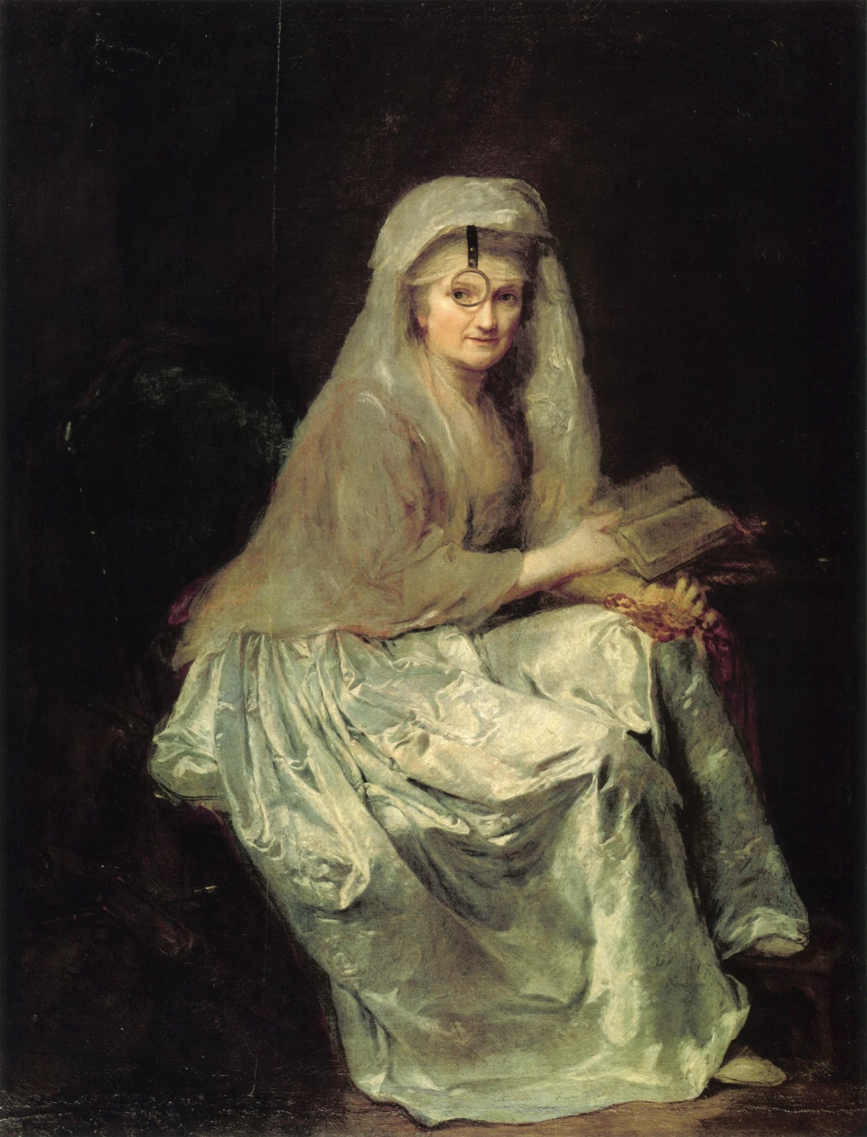 Anna Dorothea Therbusch, Autoritratto, 1776-1782 circa, olio su tela, 151 x 115 cm, Gemäldegalerie, Berlino.