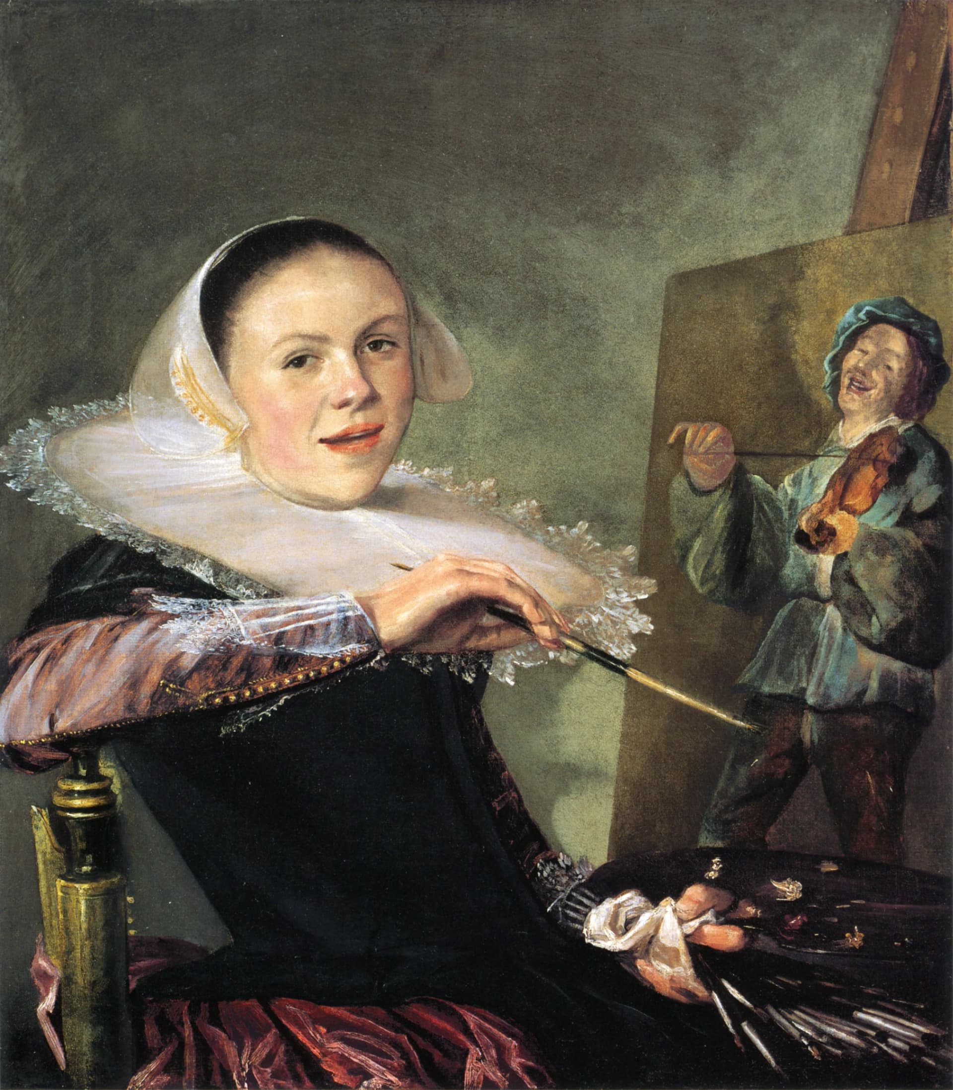 Judith Leyster, Autoritratto, 1630 circa, olio su tela, 74.6 × 65.1 cm, National Gallery of Art, Washington.